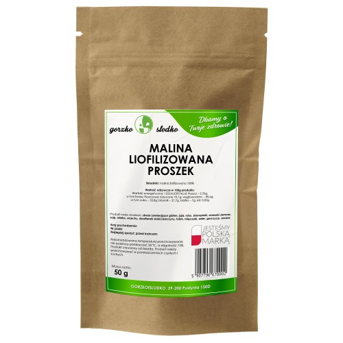 Malina liofilizowana proszek 50g